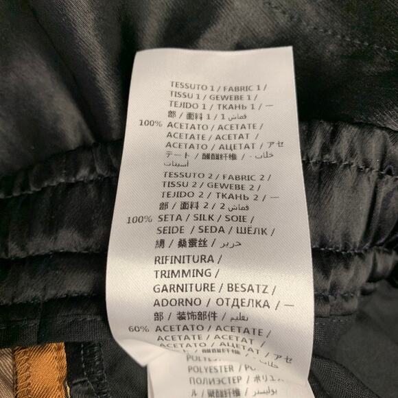 GUCCI Size 28 Gold Black Stripe Acetate Joggers Shorts - Picture 6 of 9